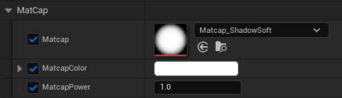 Matcap ShadowSoft settings