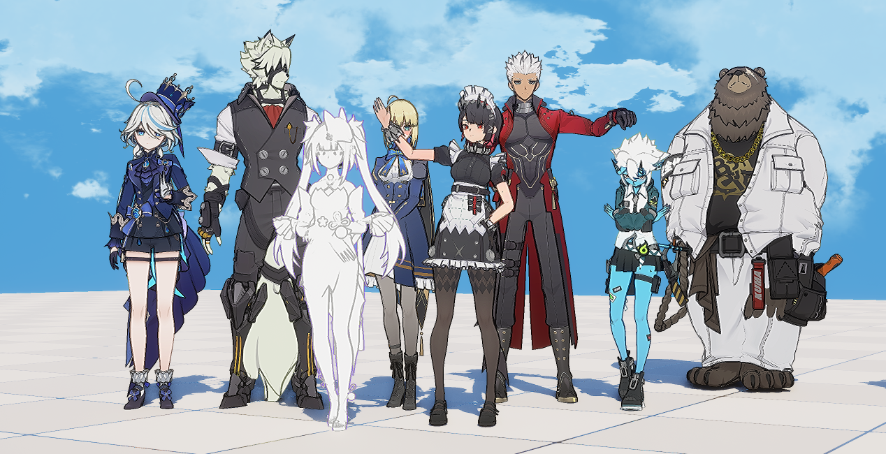 PMX to VRM converted characters